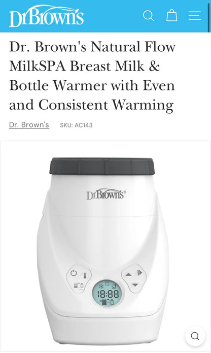 Dr. Brown’s bottle warmer