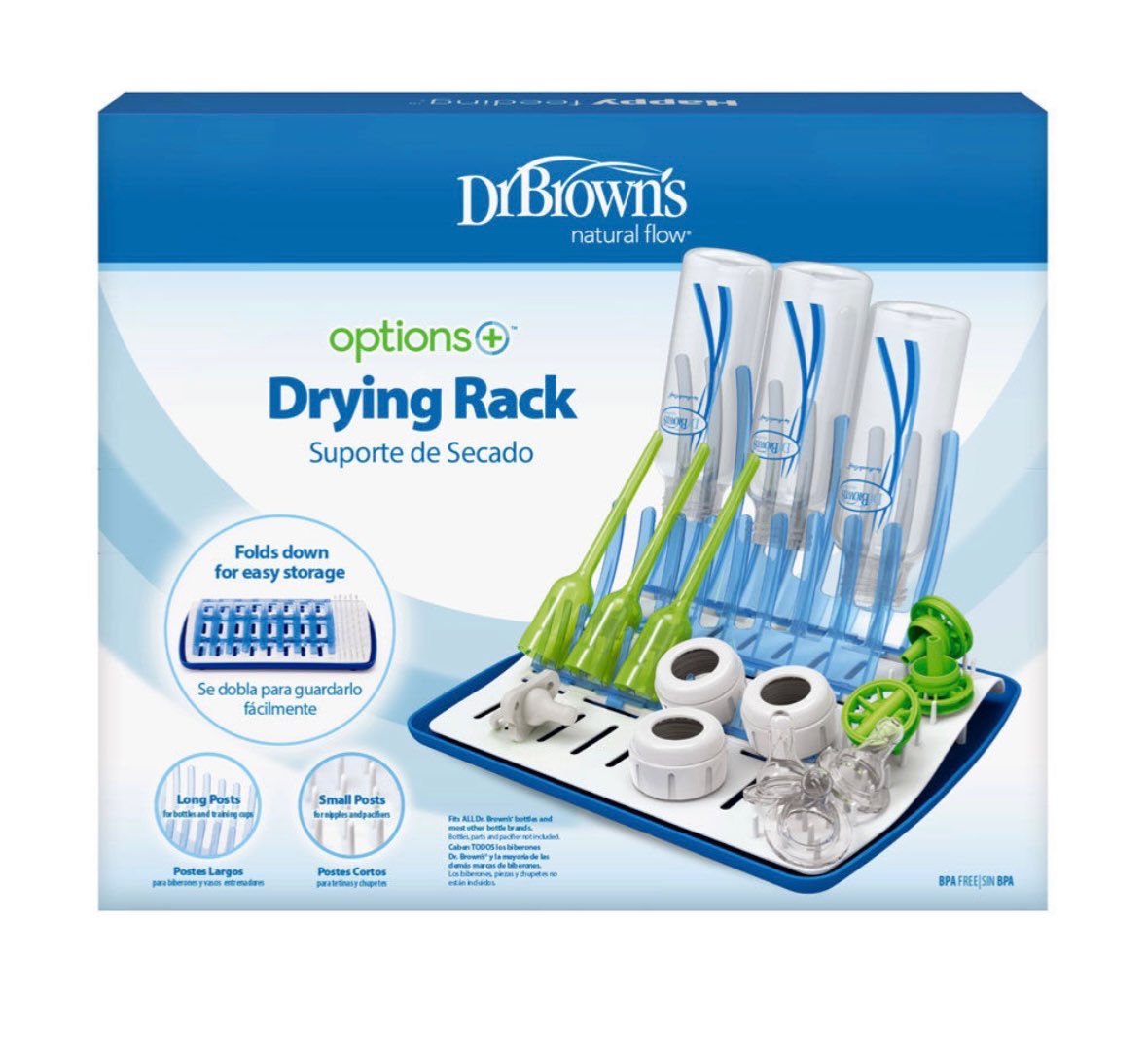 Dr. Brown’s options+ foldable bottle drying rack