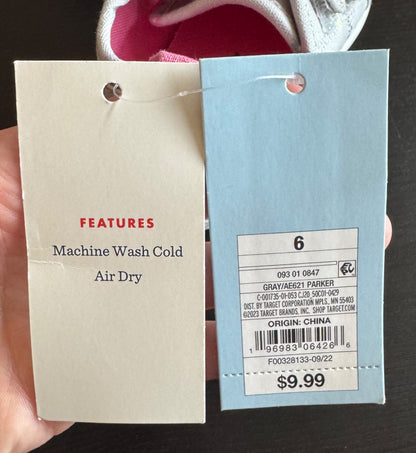 Cat & Jack toddler girls shoes, 6T, Shoes 6 (Walkers:12-24 mth)