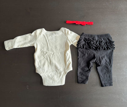 “My first Christmas” baby girl outfit, 0-3 mos, Kids 3 Month (0-3M)