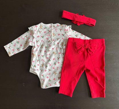 My first Christmas baby girl outfit, 9 mos. , Kids 9 Month (6-9M)