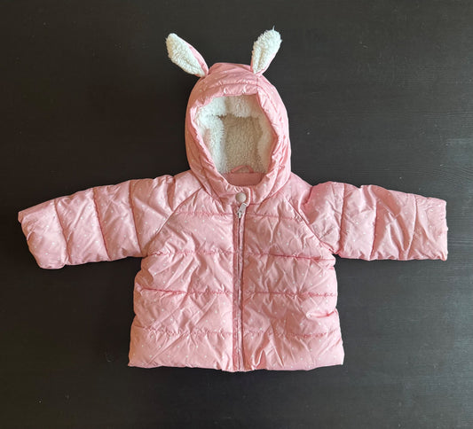 Baby gap pink bunny winter coat, 6-12 mos. , Kids 9 Month (6-9M)