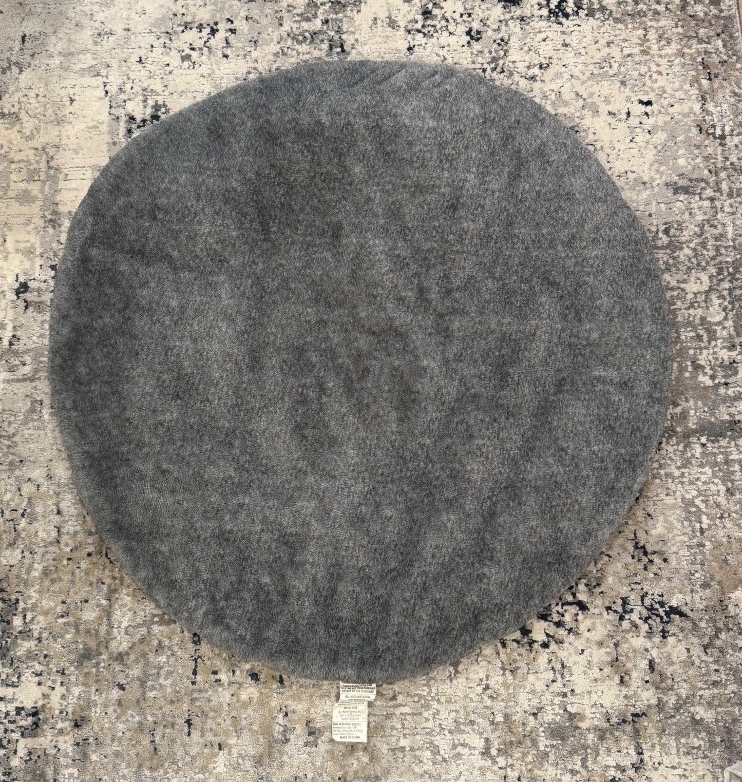 Round baby playmat, reversible