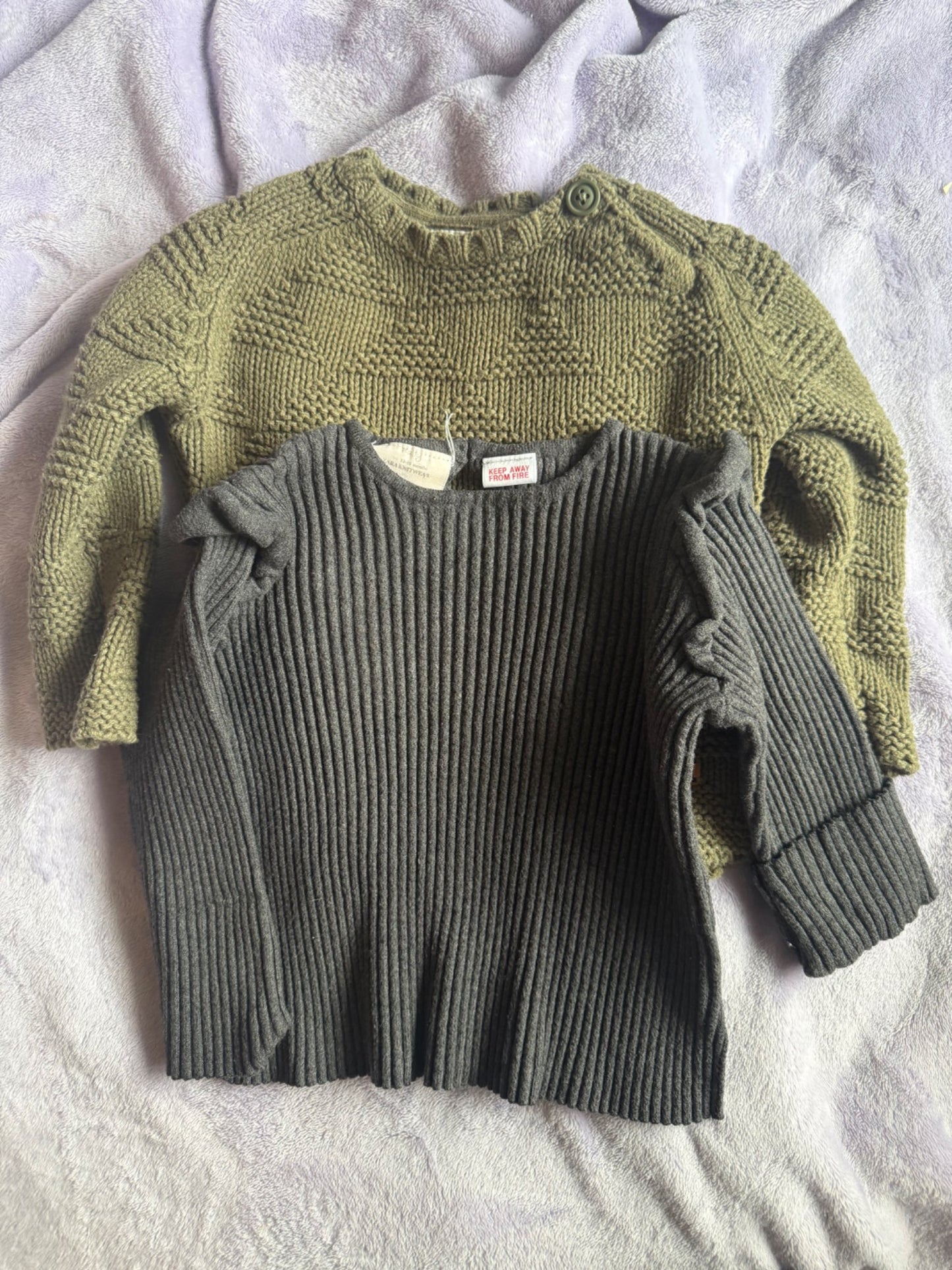 2 Zara sweater bundle, Kids 18 Month (12-18M)
