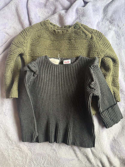 2 Zara sweater bundle, Kids 18 Month (12-18M)