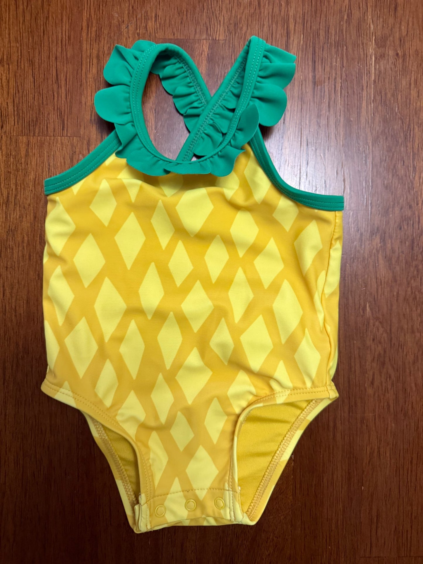 Pineapple swimsuit, Kids 6 Month (3-6M)