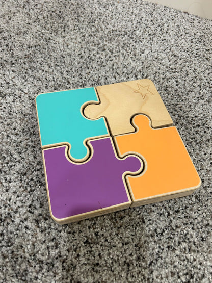 Lovevery reversible wooden puzzle