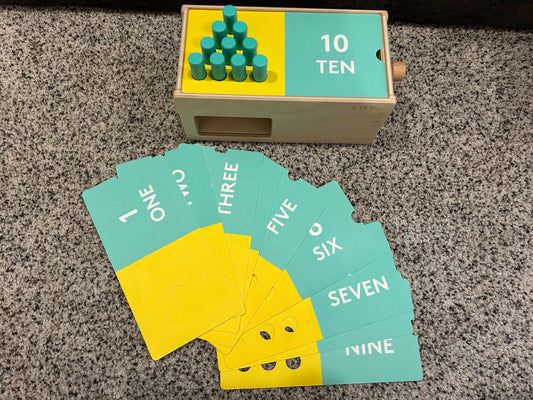 Lovevery Wooden Spindle Counting Box