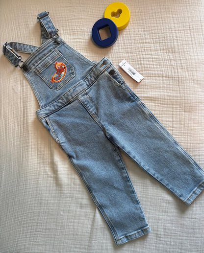 Joe Fresh "Hot Dawg" Unisex 2T Denim Overalls *BNWT* , Kids 2T