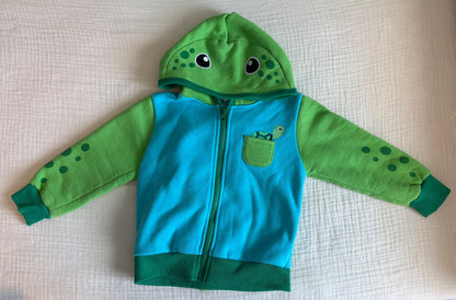 Doodle Pants 3T Turtle Hoodie with Attached Turtle Shell Backpack (Purchased for $50 USD), Kids 3T