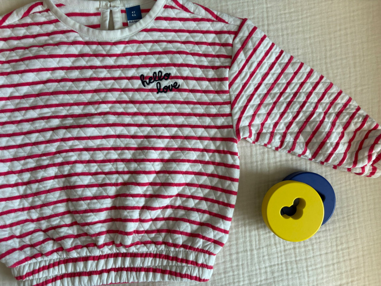 "Hello Love" Long Sleeved 4T Toddler Girl Sweater, Kids 4/4T