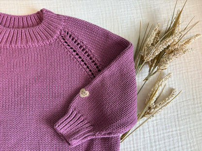 Souris Mini (French Canadian Brand) Size 3-4T Toddler Girls Purple Sweater (Purchase Price: $56), Kids 3T