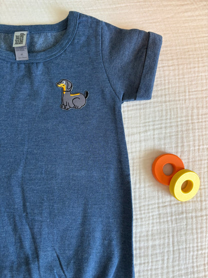4T Girls Short Sleeved Sweater Dress with Embroidered Dachshund Patch *BNWOT*, Kids 4/4T