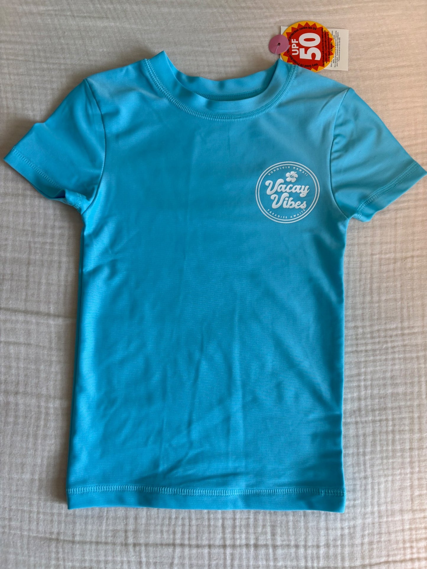 4-5T Unisex Toddler Short Sleeve Swim Shirt UPF 50 *BNWT* , Kids 4/4T