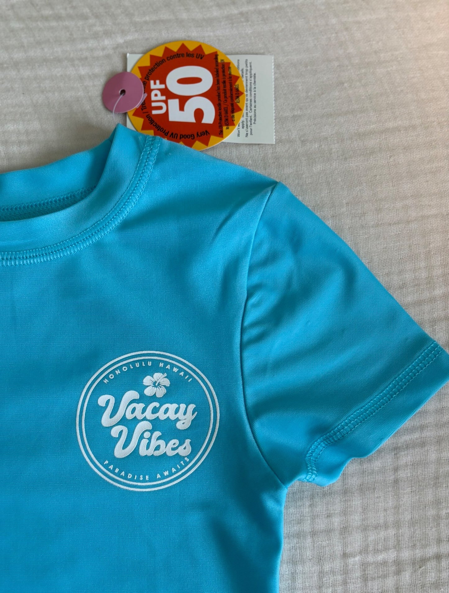 4-5T Unisex Toddler Short Sleeve Swim Shirt UPF 50 *BNWT* , Kids 4/4T