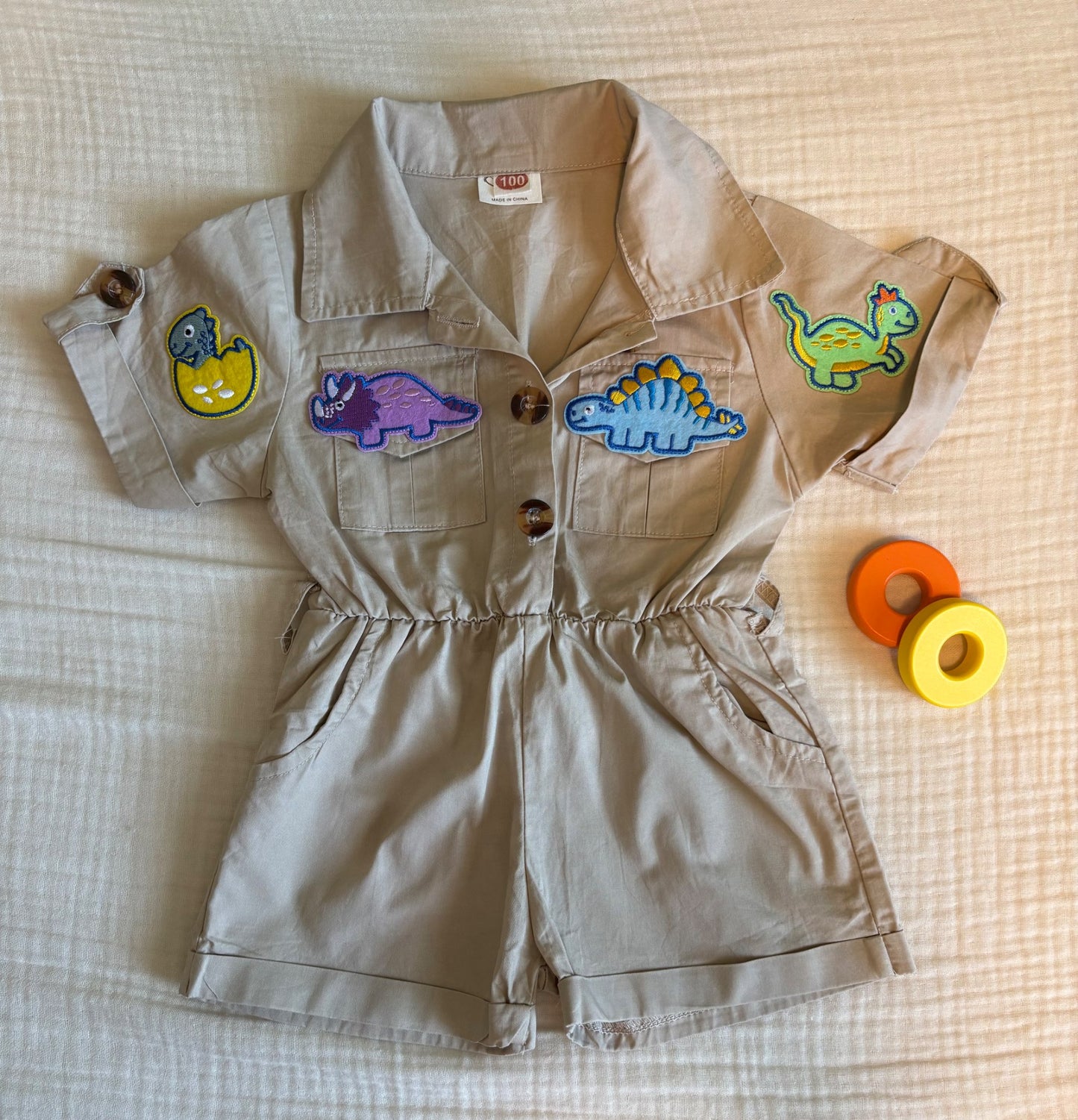 Dinosaur Explorer One Piece Romper Unisex Toddler 2T , Kids 2T