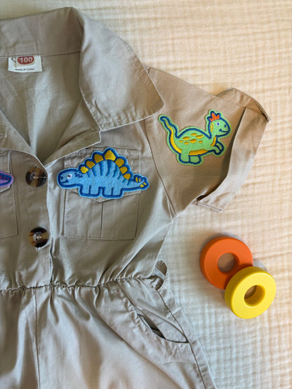 Dinosaur Explorer One Piece Romper Unisex Toddler 2T , Kids 2T