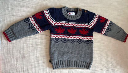 4T Unisex Toddler Canadiana Sweater , Kids 4/4T