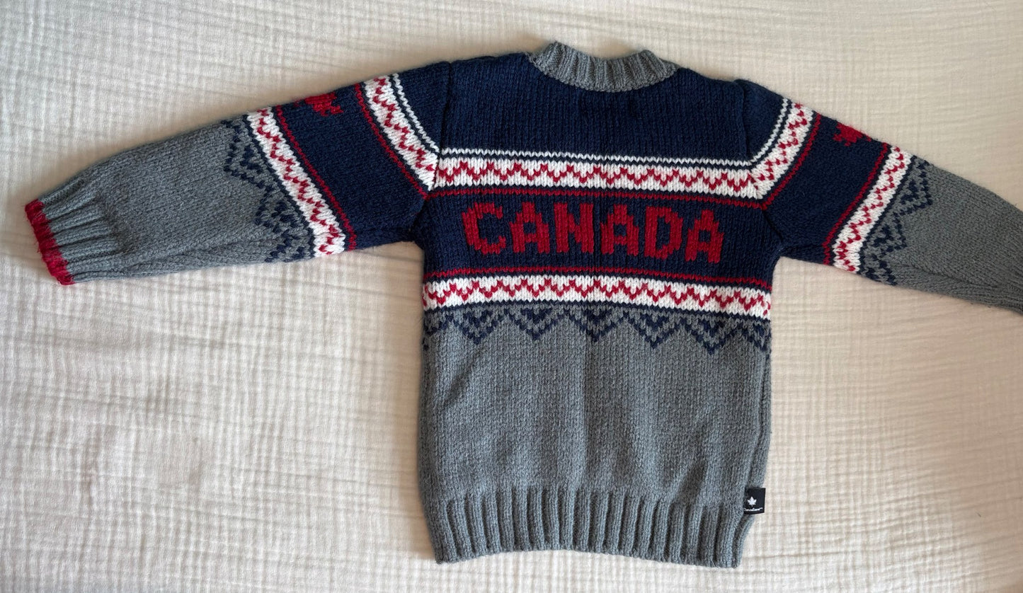 4T Unisex Toddler Canadiana Sweater , Kids 4/4T
