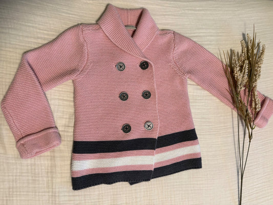 Calvin Klein 4T Toddler Girls Button up Sweater , Kids 4/4T