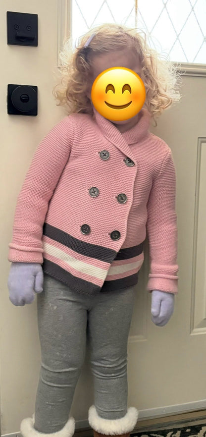 Calvin Klein 4T Toddler Girls Button up Sweater , Kids 4/4T