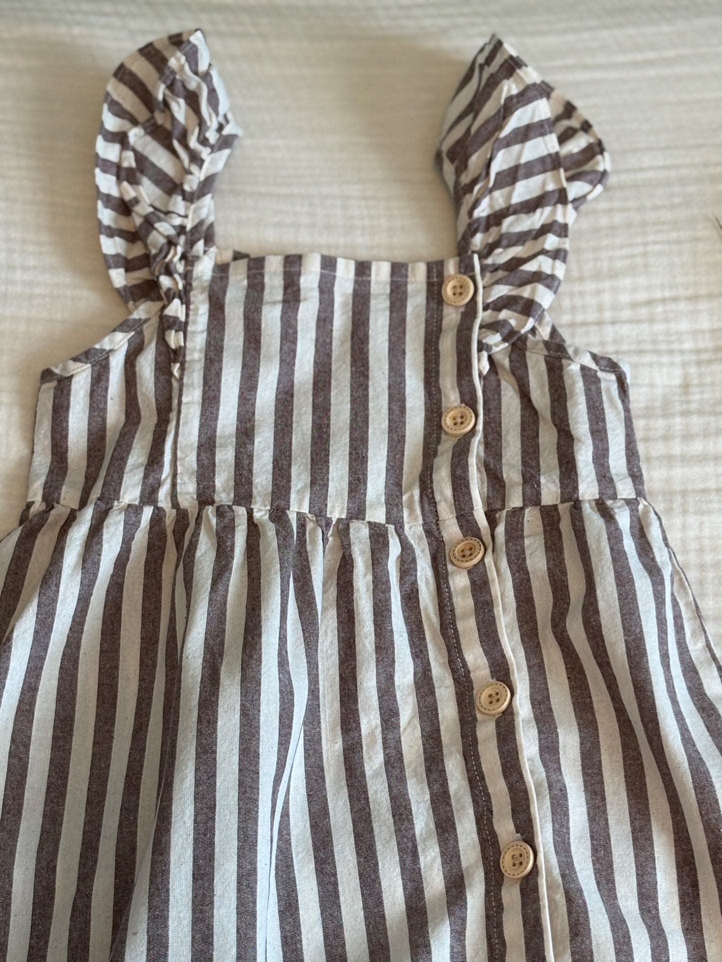 3-4T Toddler Girls Linen Style Dress , Kids 3T