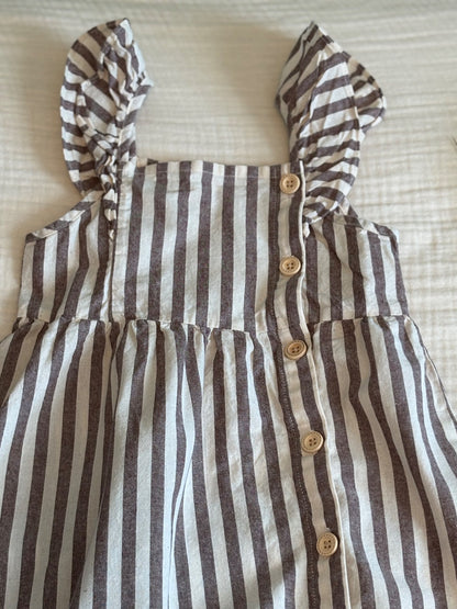 3-4T Toddler Girls Linen Style Dress , Kids 3T