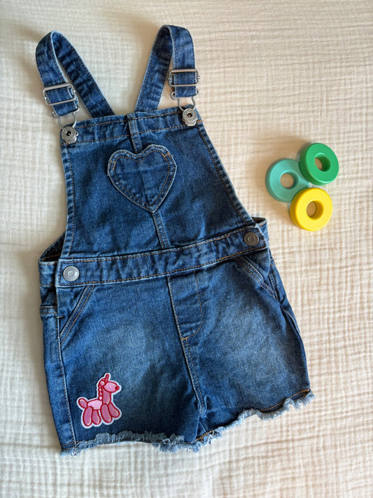 2T Toddler Girls Denim Overalls , Kids 2T