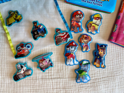 Paw Patrol Bathtime Books (x2) with Suction Cup Characters