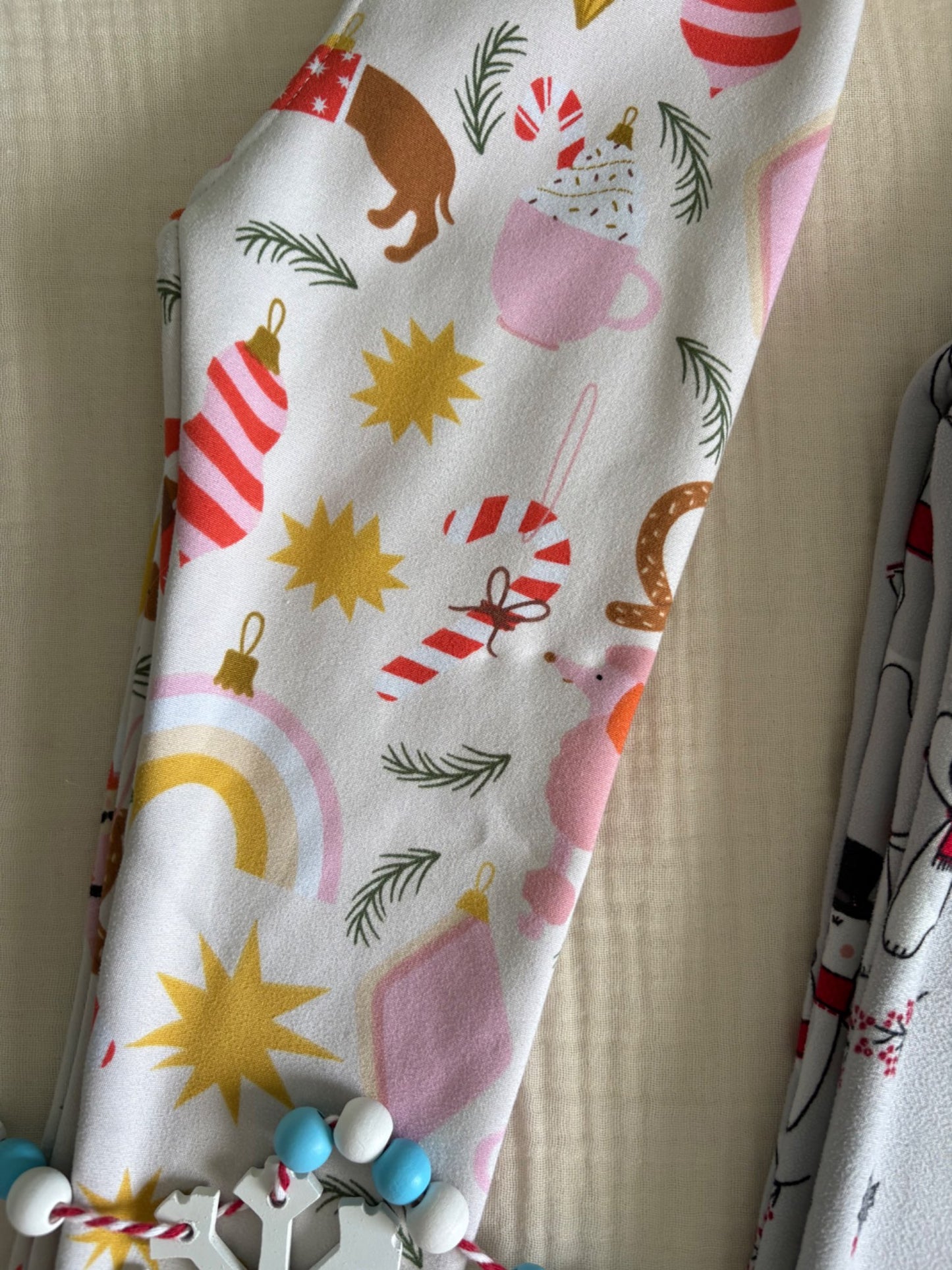 Just Cozy 3-4T Toddler Girls Christmas Lined Pants (2 Pairs), Kids 3T