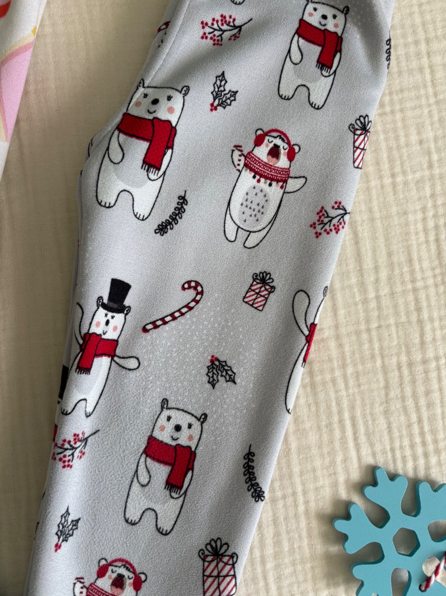 Just Cozy 3-4T Toddler Girls Christmas Lined Pants (2 Pairs), Kids 3T