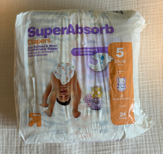 Up & Up (Target Brand) Size 5 Diapers