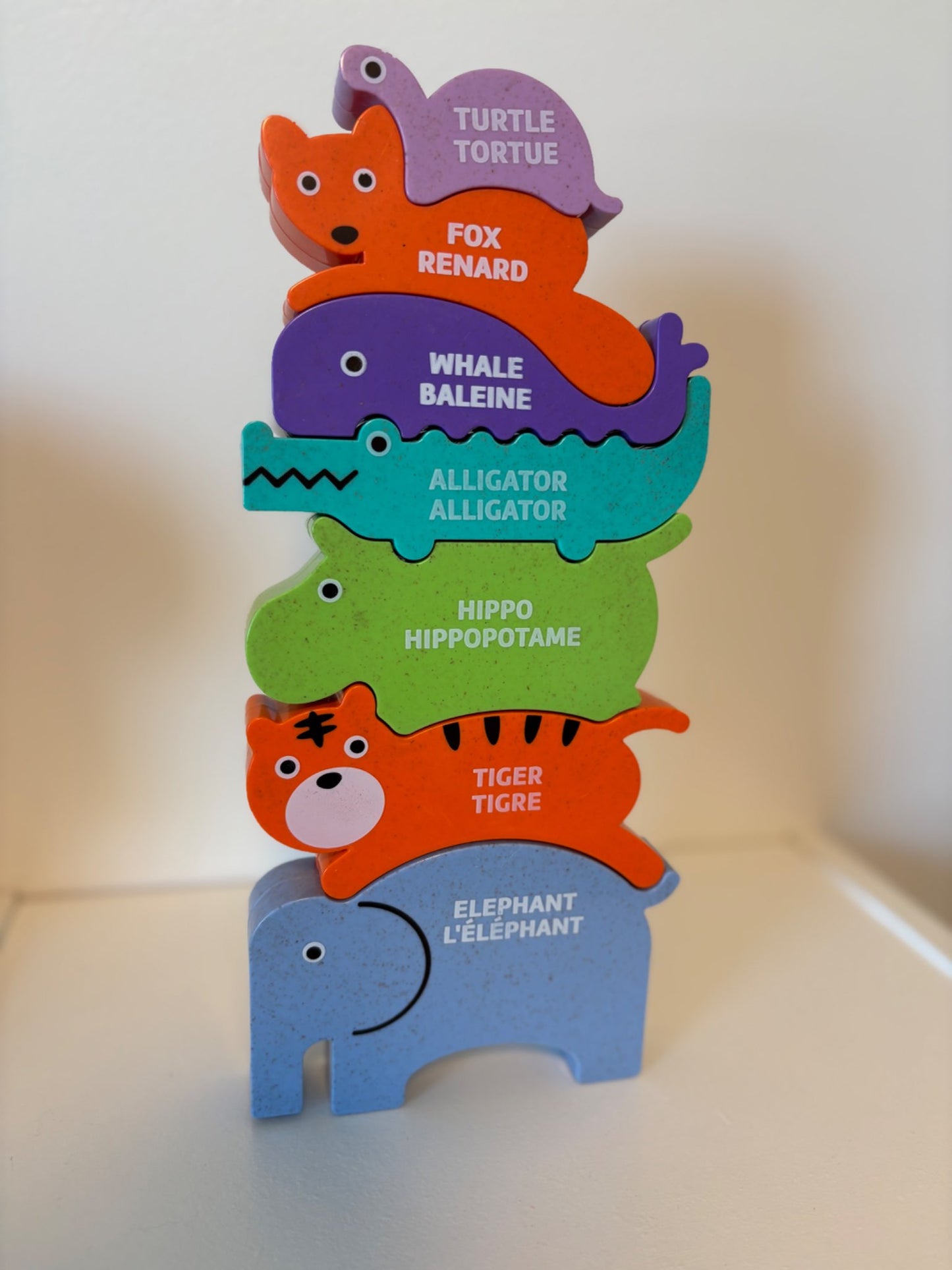 Roo Crew Stack Up Animals Set (English/French) Eco-Friendly Toy