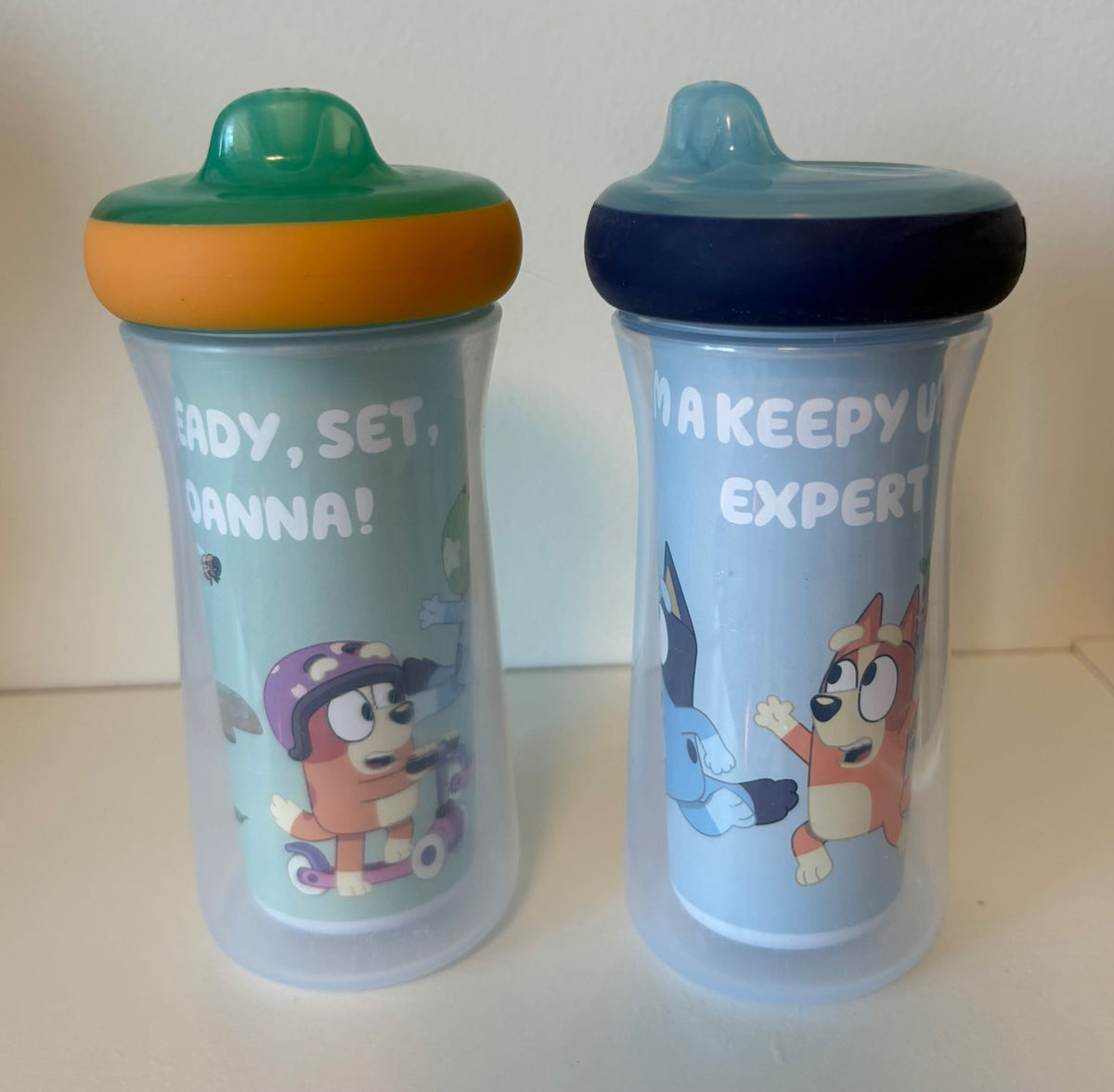 The First Years 9 Ounce Bluey Insulated Sippy Cups (x2)