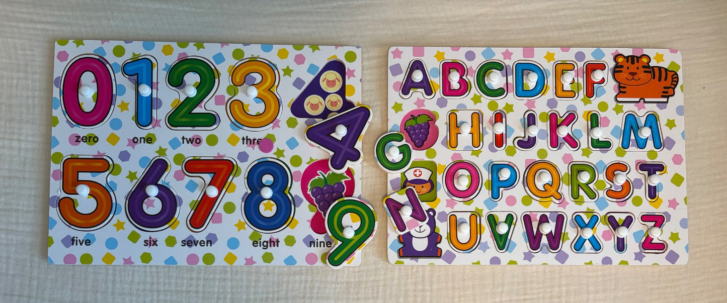 ABC’s & 123’s Puzzles and Book Bundle