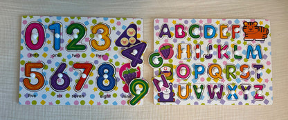 ABC’s & 123’s Puzzles and Book Bundle