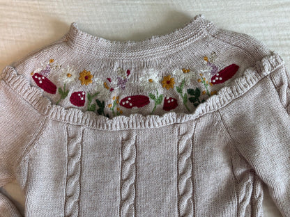 Nula Bug 4T Toddler Girls Long Sleeved Knitted Dress , Kids 4/4T