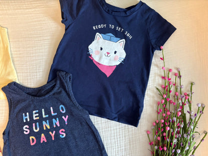 3T Toddler Girls Summer Shirt Bundle (4 Shirts) , Kids 3T
