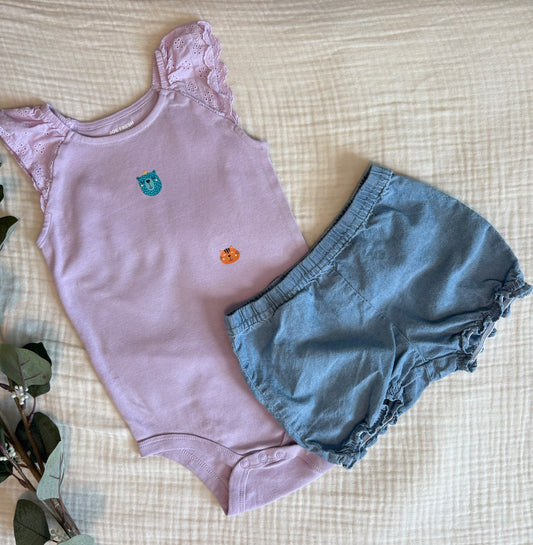 18-24 Months Baby Girl Summer Outfit , Kids 18 Month (12-18M)