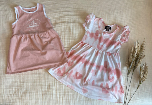 "Pretty in Pink" 18 Months Baby Girl Summer Dresses , Kids 18 Month (12-18M)