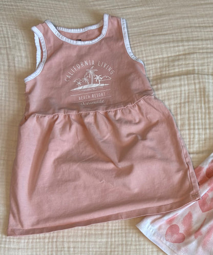 "Pretty in Pink" 18 Months Baby Girl Summer Dresses , Kids 18 Month (12-18M)