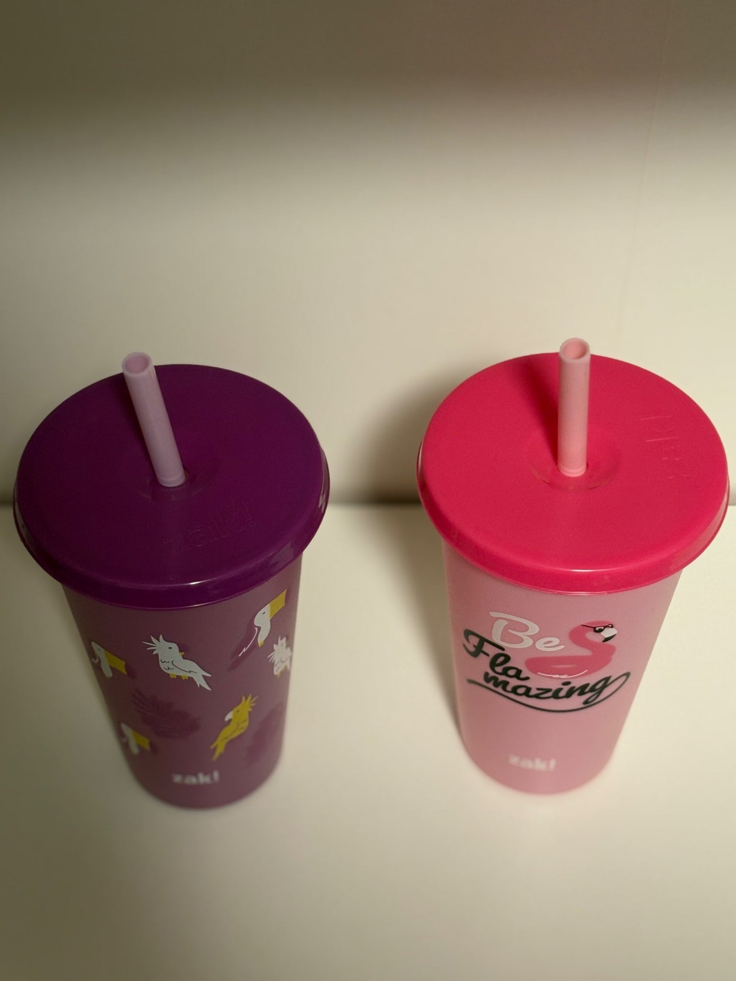 Zak! Bird Themed Colour Changing 25 Oz Tumblers (x2) *BRAND NEW*