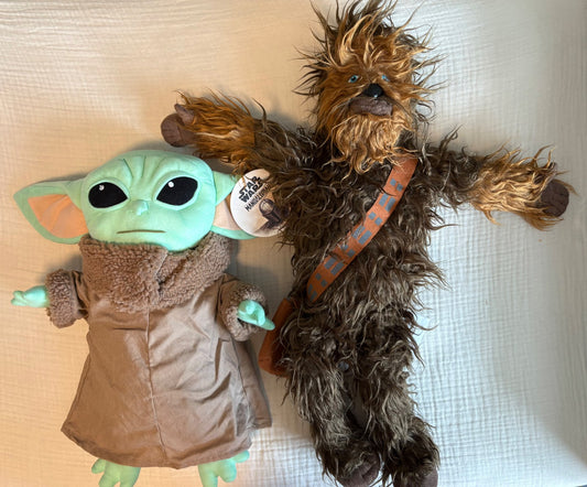 Star Wars Baby Yoda & Wookie Stuffed Toys