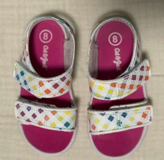 Cat & Jack Toddler Girls Size 8 Summer Sandals , Shoes 8 (Toddler:2-4yr)