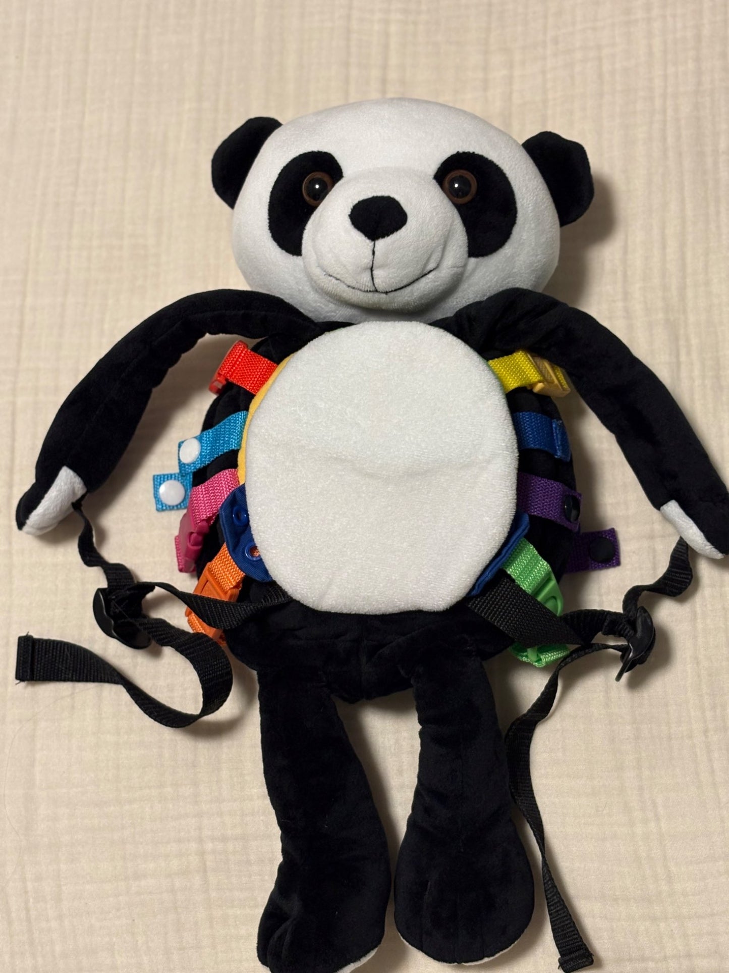 Panda Bear Fine Motor/Hand & Eye Coordination Learning Toy/Backpack