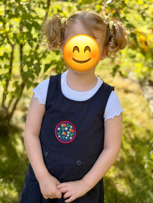 Cat & Jack 5T Toddler Girls Blue Sleeveless Dress with Strawberries , Kids 5/5T (extra small)