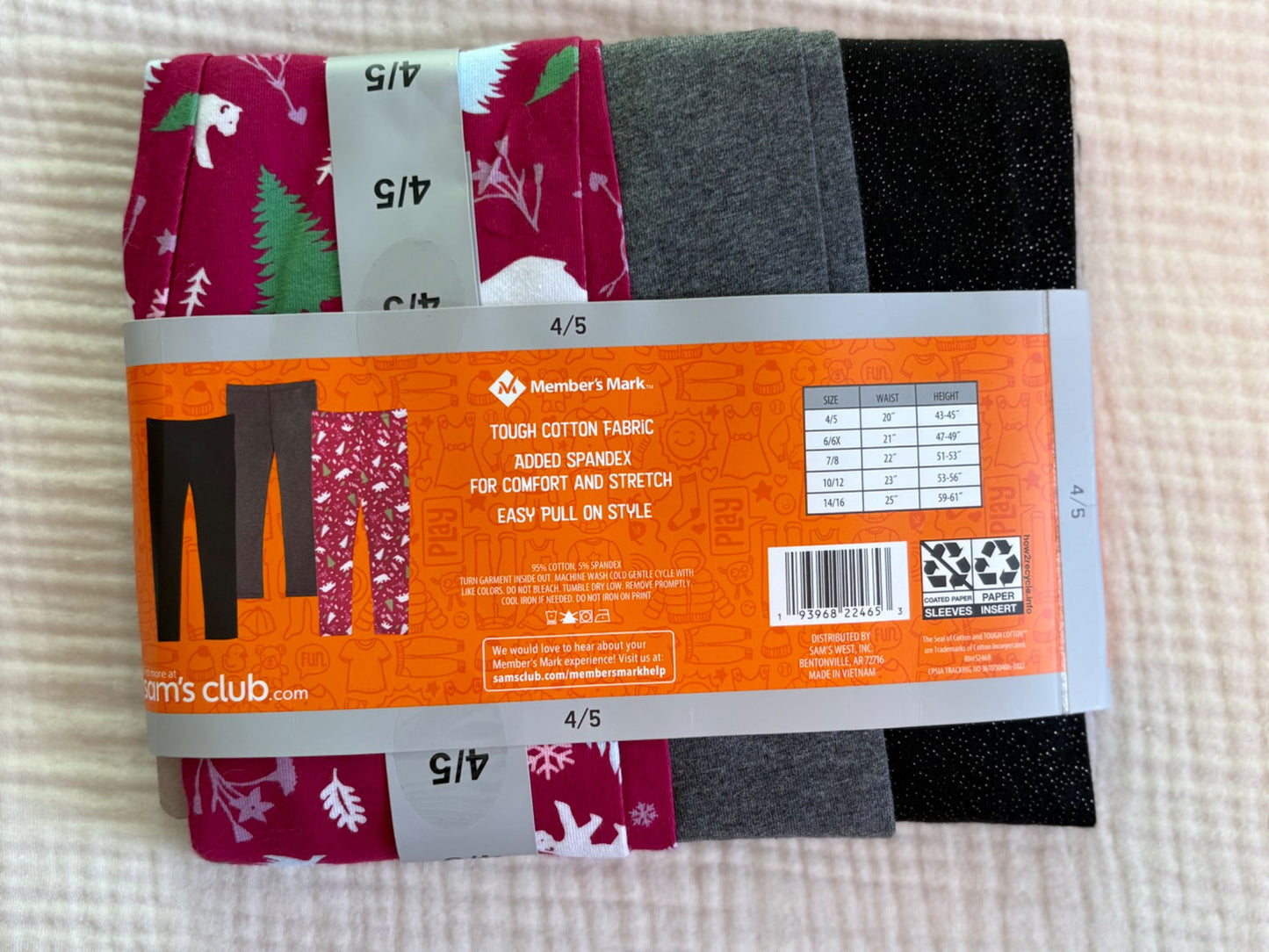 Toddler Girls Size 4/5 Leggings 3 PAIRS *BNWT* , Kids 4/4T