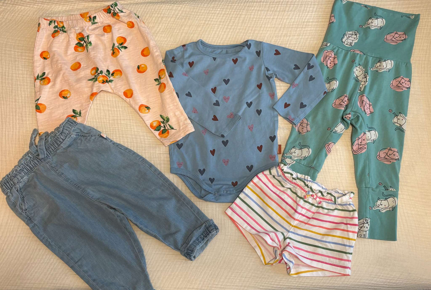 Baby Girl 12-18 Months Spring/Summertime Bundle (9 Items) , Kids 18 Month (12-18M)