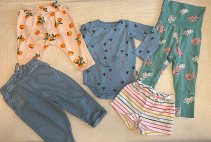 Baby Girl 12-18 Months Spring/Summertime Bundle (9 Items) , Kids 18 Month (12-18M)
