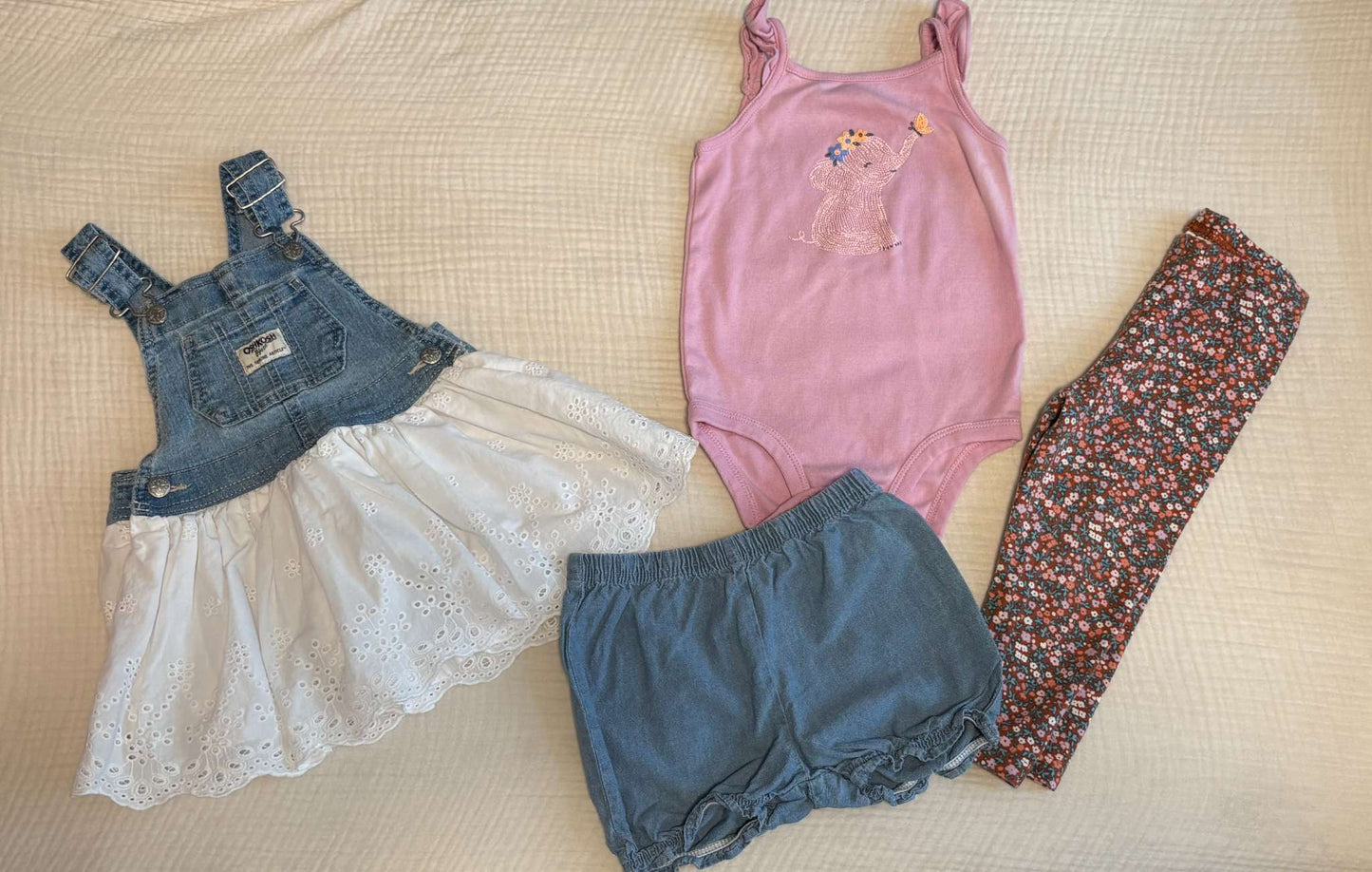 Baby Girl 12-18 Months Spring/Summertime Bundle (9 Items) , Kids 18 Month (12-18M)